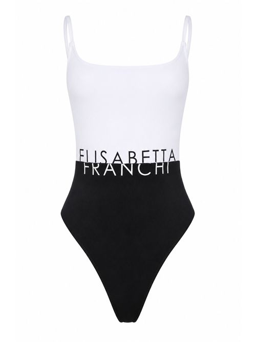 Costume in lycra con logo Elisabetta Franchi | CS02M61E2309